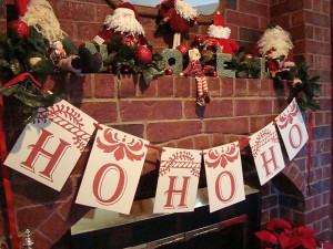 Easy Ho Ho Ho Christmas Banner