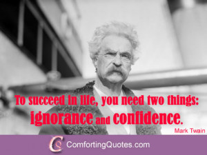 Mark Twain Quotes – To Succeed in Life