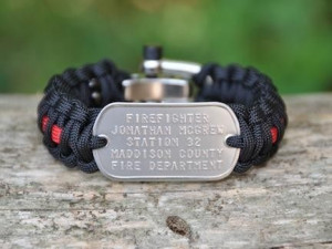 Regular Dog Tag Survival Bracelet™ - Firefighter