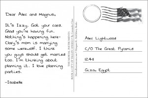 story told in postcards – between City of Fallen Angels and Lost ...