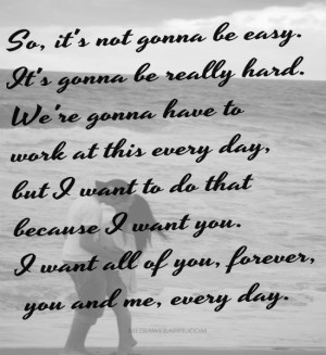 The Notebook Quotes Its Not Going To Be Easy