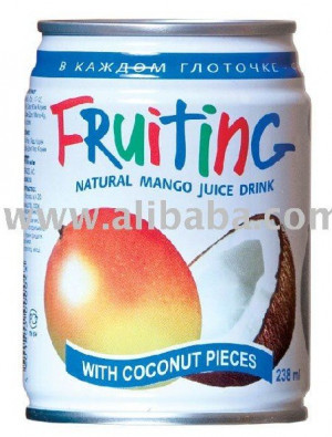 Fruiting Natural Canned Mango Juice With Coconut Pieces