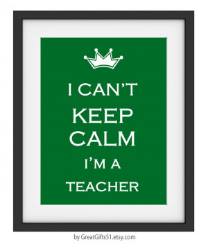 Cant Keep Calm I'm a Teacher art Teacher desk accessories Teacher ...
