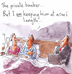 Private bankers on call 24/7 – invitation only