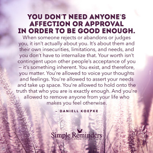 You are good enough by Daniell Koepke