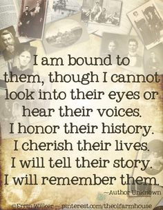 am bound to them, though I cannot look into their eyes or hear their ...