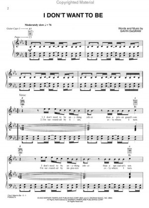 Popular Sheet Music by Gavin DeGraw Belief · Gavin DeGraw, Piano ...
