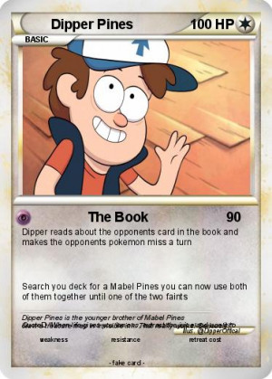 ... passport name dipper pines type colorless attack 1 the book dipper