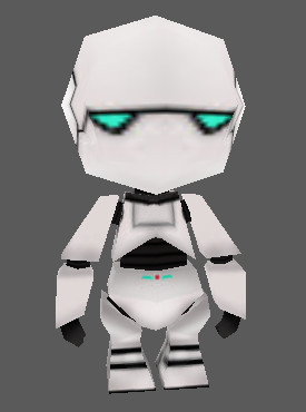 Here's Marvin the robot as seen in the film of the same name.