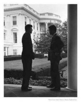 Jack and Bobby Kennedy: working at the White House.