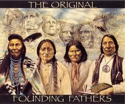 people giving credit to the native americans who was here before us ...