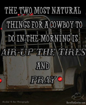 ... in life as a cowboy's horse trailer would without an air compressor