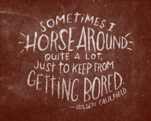 Holden Caulfield Quotes Holden caulfield art print