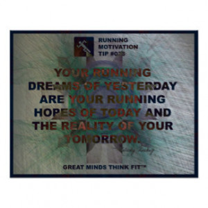 Motivational Running Quote #036 Posters