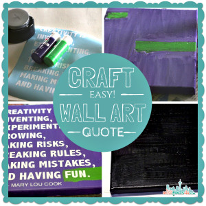 Easy Wall Art Quote Craft - crafting ideas and diy