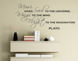 Items similar to Inspirational Quote-Music Quote-Plato-Music-Music ...