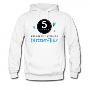 3rd anniversary funny quote hooded sweatshirt