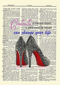 ... -New-Shoes-Dictionary-Art-Print-Book-Page-movie-Inspirational-quote