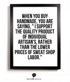Buy Handmade, Buy Local