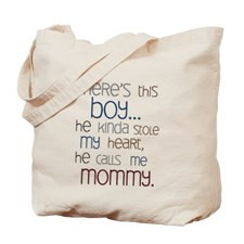 Baby Boy Quote for Mom Tote Bag for