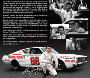 Details about LEEROY YARBROUGH 1968 #98 JUNIOR JOHNSON SIGNED MERCURY ...