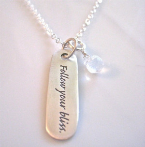 Inspirational Quote Jewelry in sterling silver -