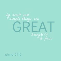 ... and simple things #BYU Women's Conference #Service #LDS quote More