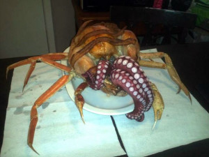 Behold The Cthurkey, An Octopus-Stuffed Turkey With Crab Legs