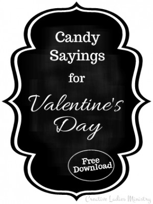 Candy Sayings for Valentine's Day