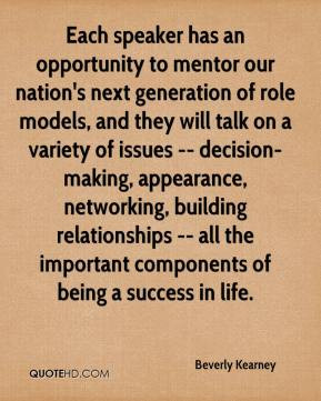 an opportunity to mentor our nation's next generation of role models ...
