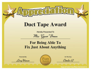 certificates humorous office awards funny employee awards humorous ...