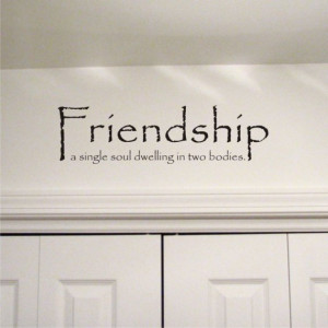 Friendship - Wall Quote Decal - Vinyl Wall Sign