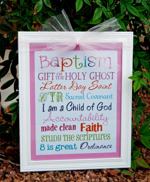 Lds Baptism Quotes Baptism subway art
