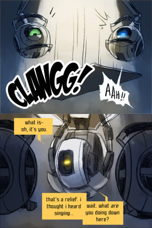 rick GlaDOS portal 2 wheatley Turrets ceruleancontessa portal secret ...