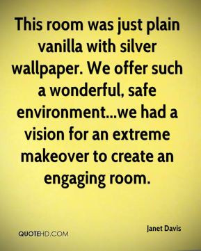 This room was just plain vanilla with silver wallpaper. We offer such ...