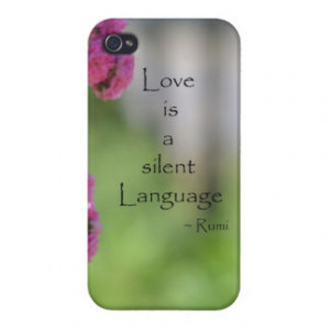 Roses with Love Quote iPhone 4 Covers
