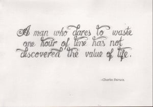 Charles Darwin Quote Art Print