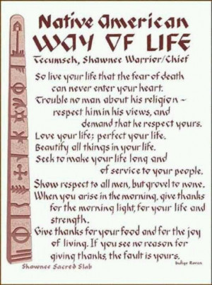 Native American Way Of Life