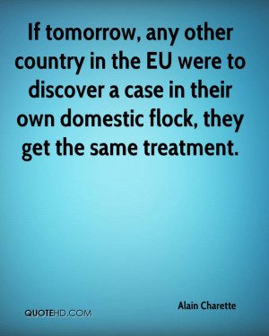 If tomorrow, any other country in the EU were to discover a case in ...