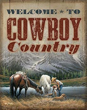 SIGN - WELCOME TO COWBOY COUNTRY contents