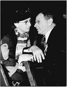 Sidney Hillman and his wife Bessie Abramowitz Hillman and Abramowitz