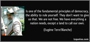 More Eugène Terre'Blanche Quotes