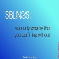 siblings sayings