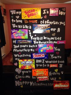 valentines day candy board for your boyfriend more candy posters for ...