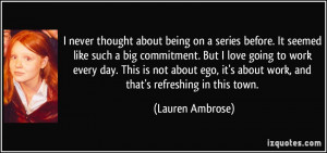 More Lauren Ambrose Quotes