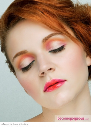 Pictures : Party Makeup Ideas - Girly Multi-tonal Party Eye Makeup