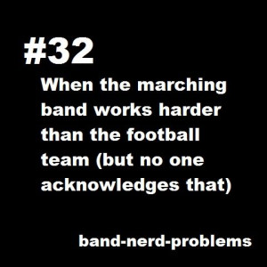 Band nerd problems.