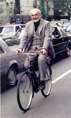 ... on Bikes: Sean Connery s riding a bike in the movie Finding Forrester