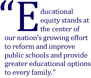 the goal of education equity is to eliminate educational barriers
