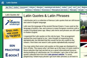MOST FAMOUS LATIN PHRASES